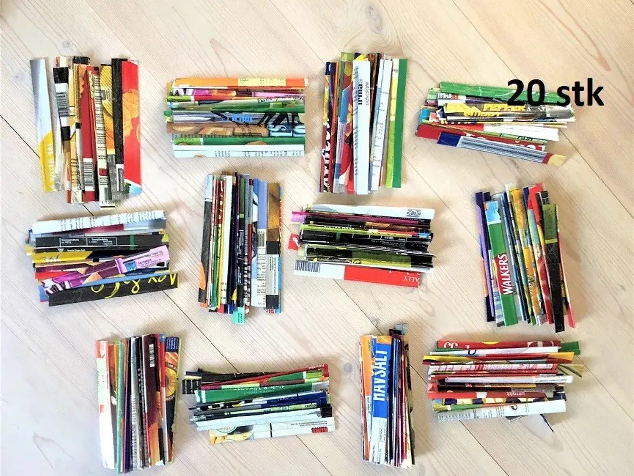 Billede 4 - LAPPER TIL CANDYWRAP flettetklart materiale
