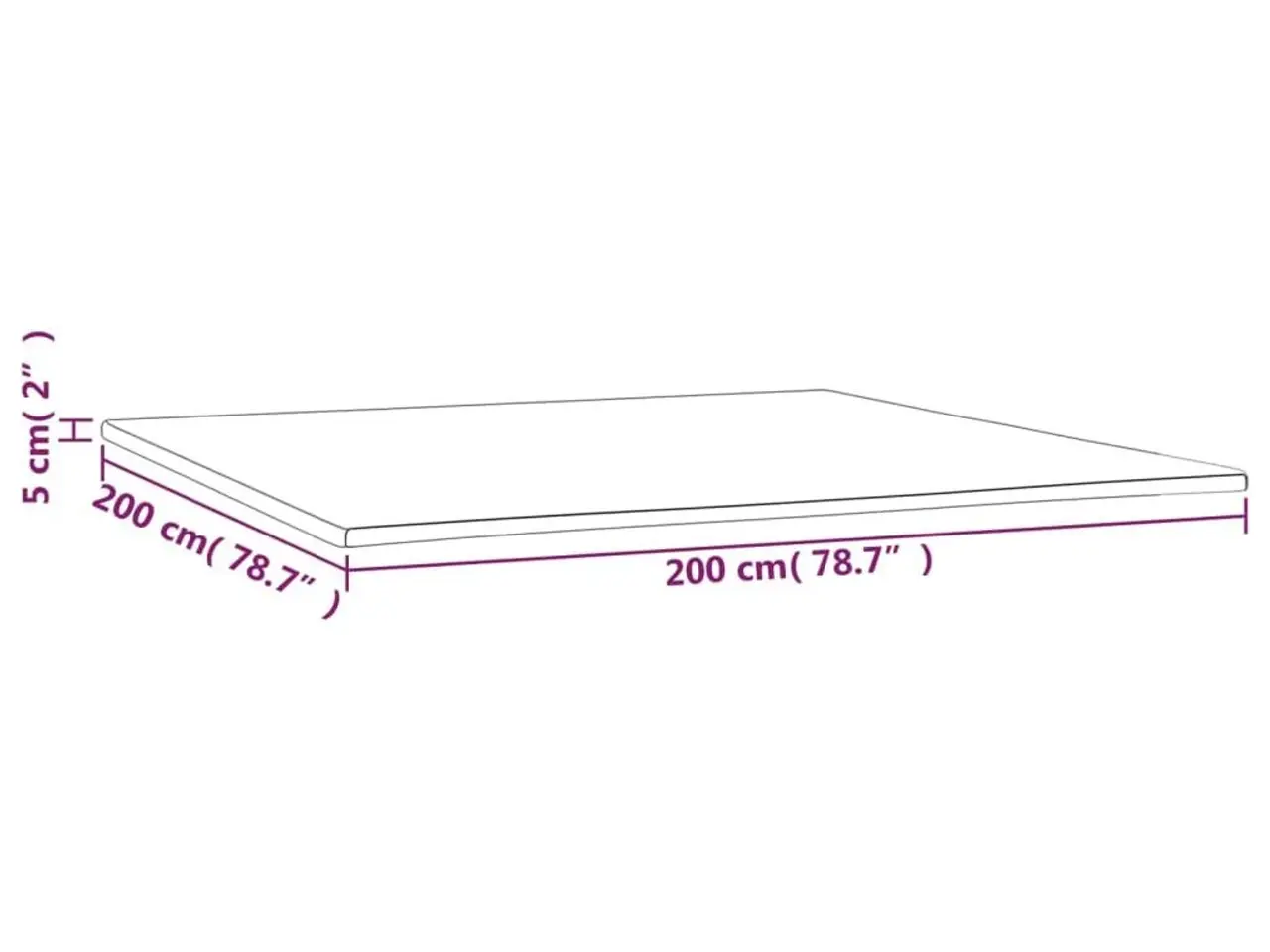 Billede 7 - Topmadras 200x200x5 cm