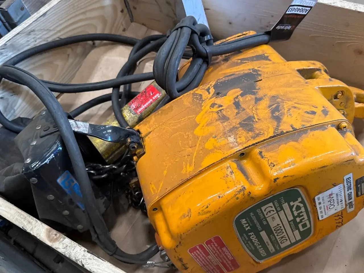 Billede 1 - Kito elektrisk kædetalje 1.000 kg