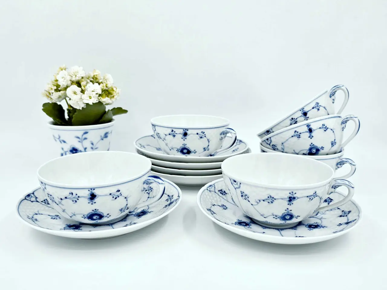 Billede 1 - Blåmalet tekop B&G Musselmalet Porcelæn 