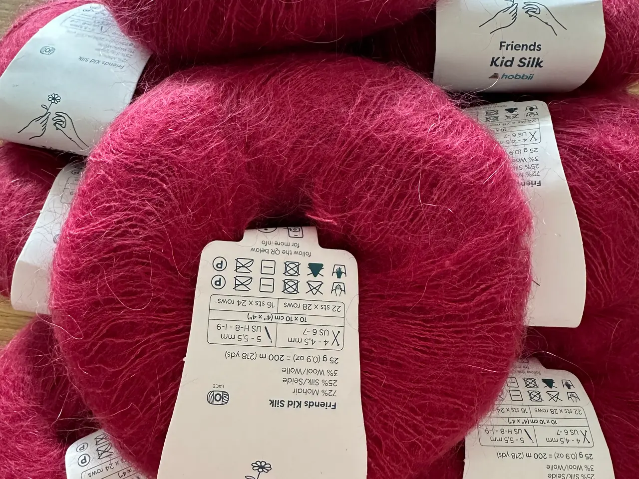 Billede 1 - 250 g. Kid Silk. Røgfrit 