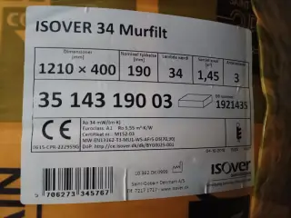 Isover hulmurs isolering + flamingo strimler