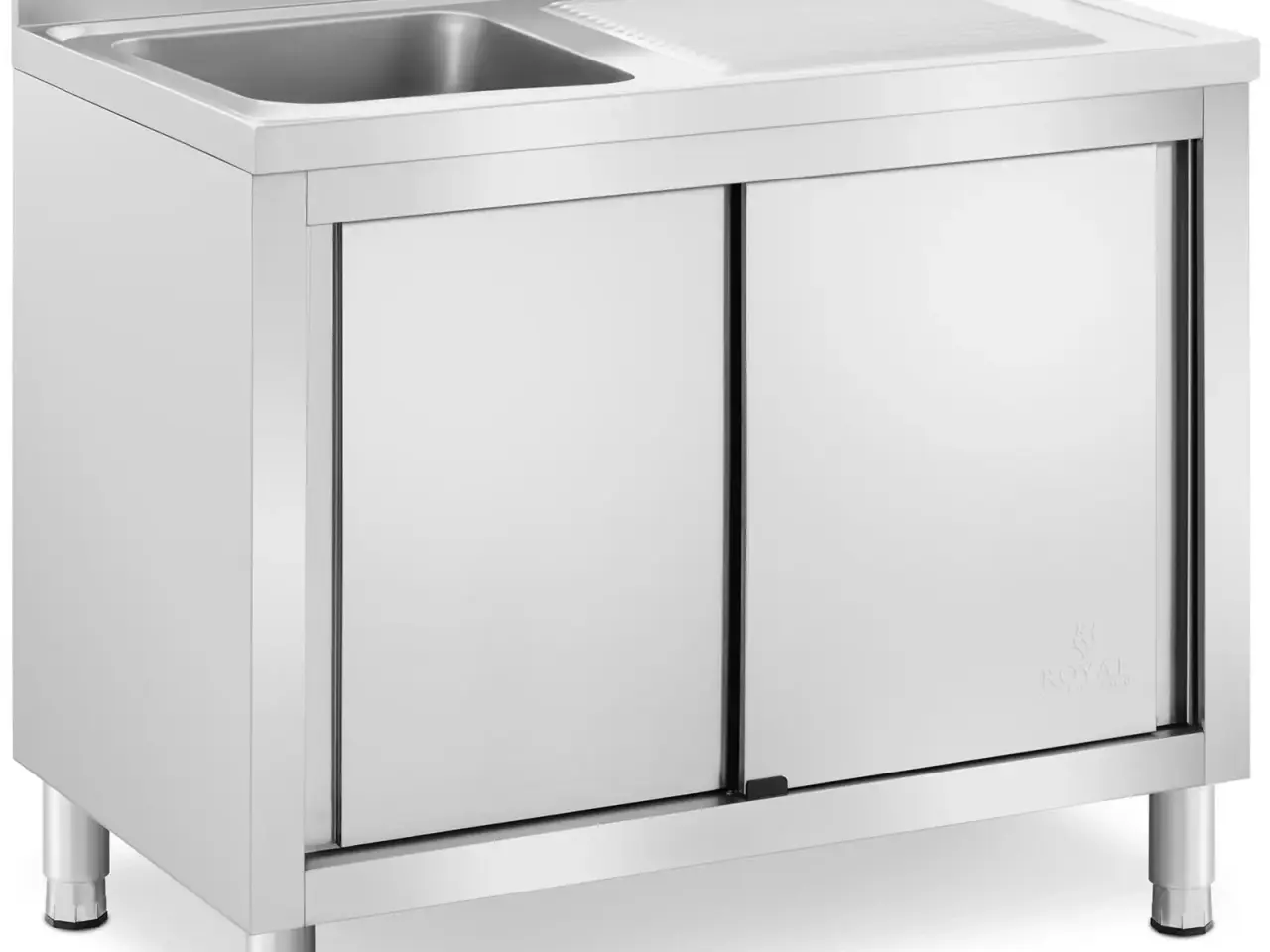 Billede 1 - Stålvask med Underskab og Drypbakke