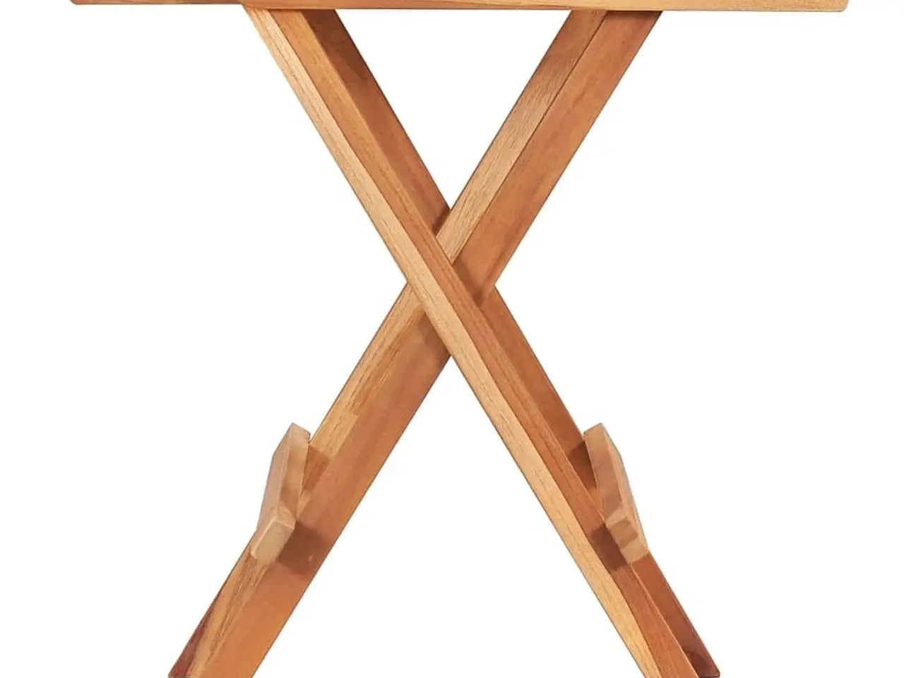 Billede 2 - Foldbart bistrobord 60 × 60 × 65 cm i massivt teaktræ