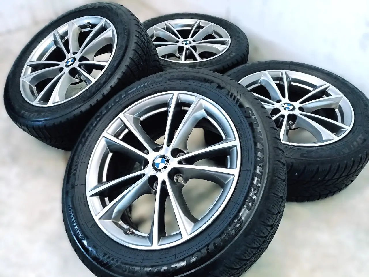 Billede 2 - 5x112 17" ET27 nav 66,6ø BMW vintersæt inkl.TPMS