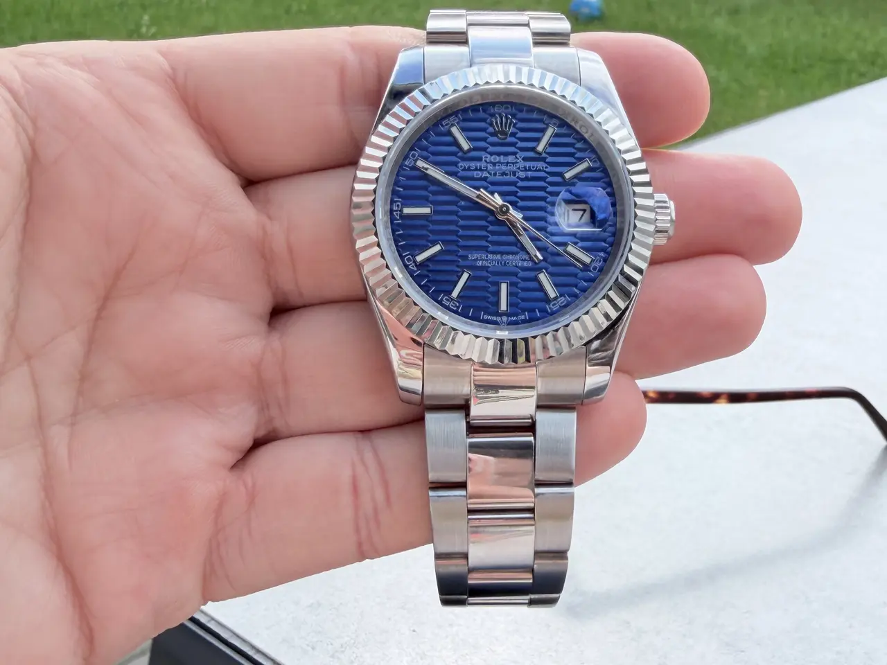 Billede 3 - Datejust blå 