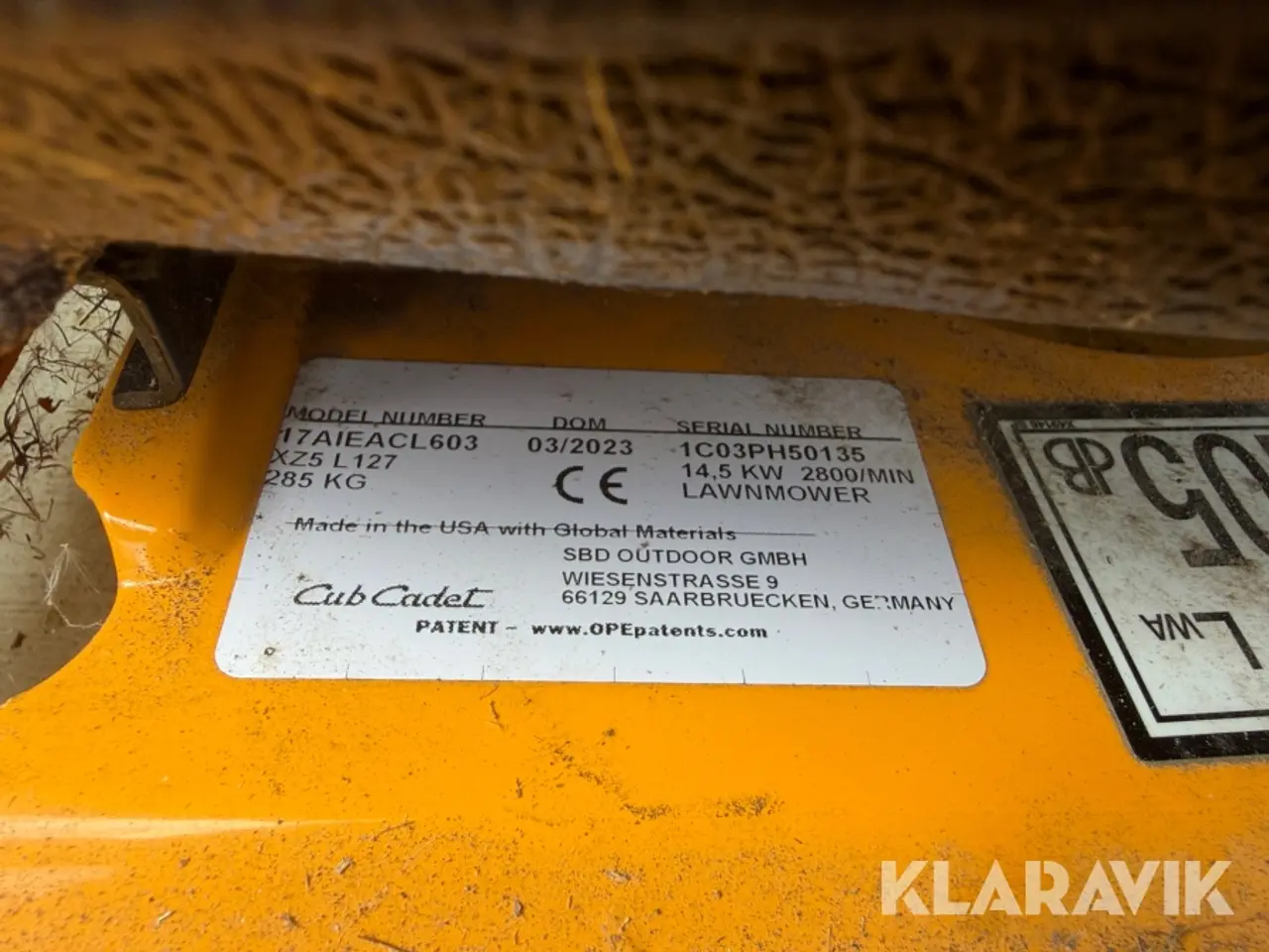 Billede 5 - Græsslåmaskine Cub Cadet X275 Ultima