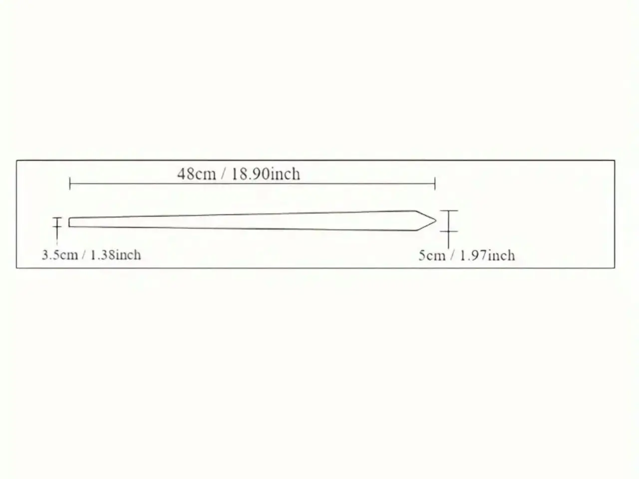 Billede 2 - Sort smalt slips, polyester (ubrugt)