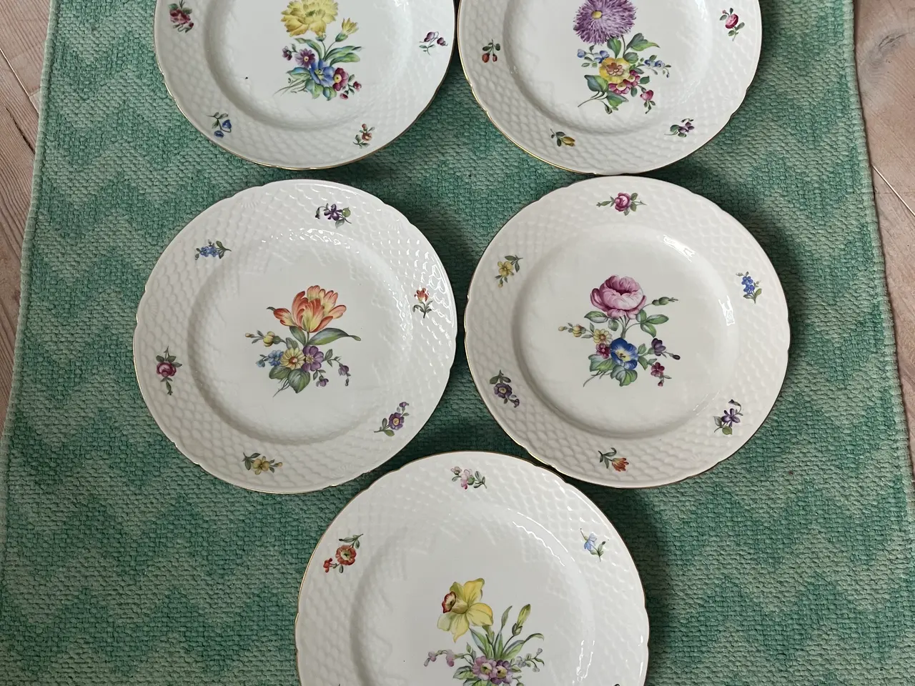 Billede 9 - Meget fine vintage Saksisk Blomst tallerkner