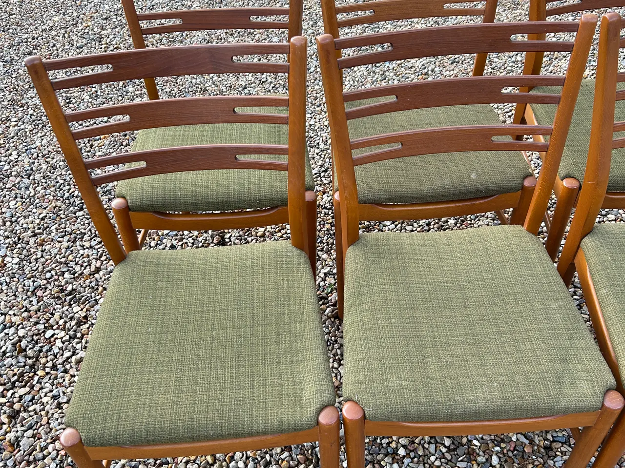 Billede 3 - 6 smukke Farstrup spisebordsstole – teak/bøg