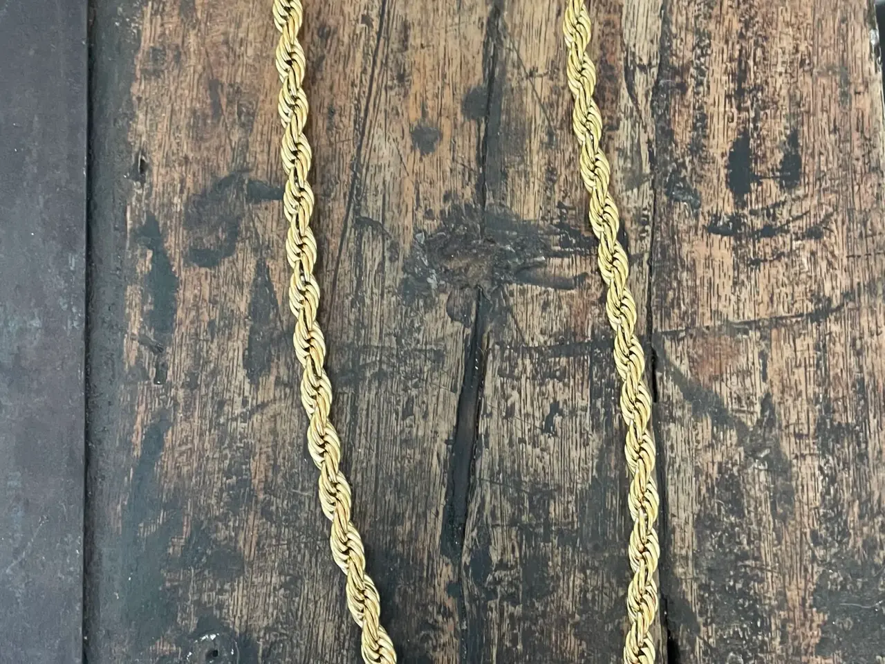 Billede 2 - 5mm 14kt goldfilled rope chain 