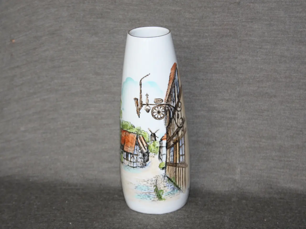 Billede 2 - Retro Den gamle by vase 1970