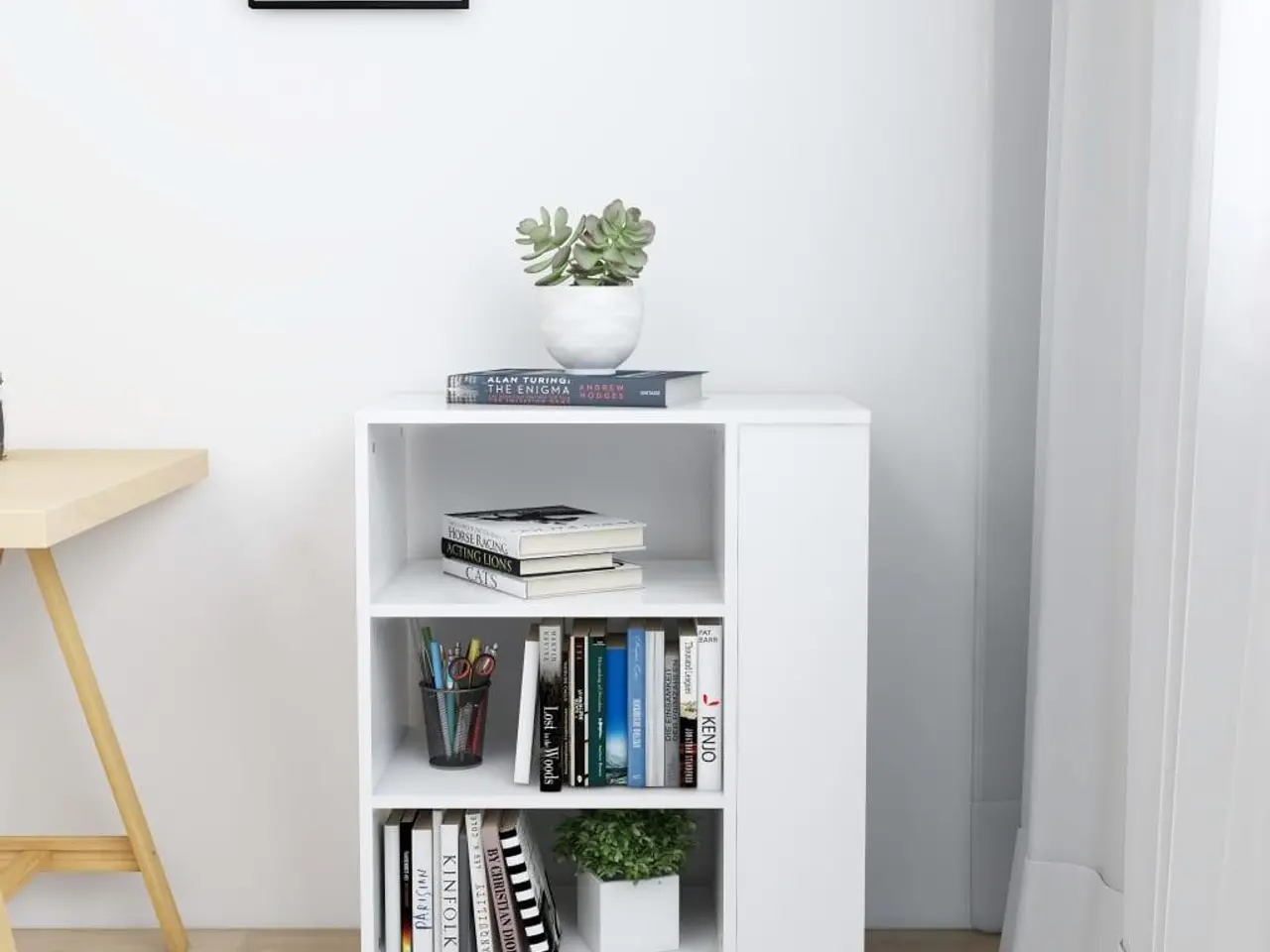 Billede 3 - Rulleskab 60 x 35 x 75 cm - hvid