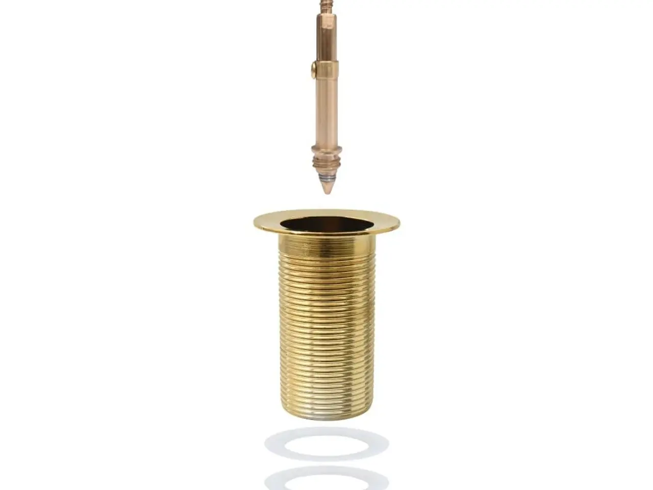 Billede 4 - Trykafløb uden overløb 6,4 × 6,4 × 9,1 cm - guldfarvet