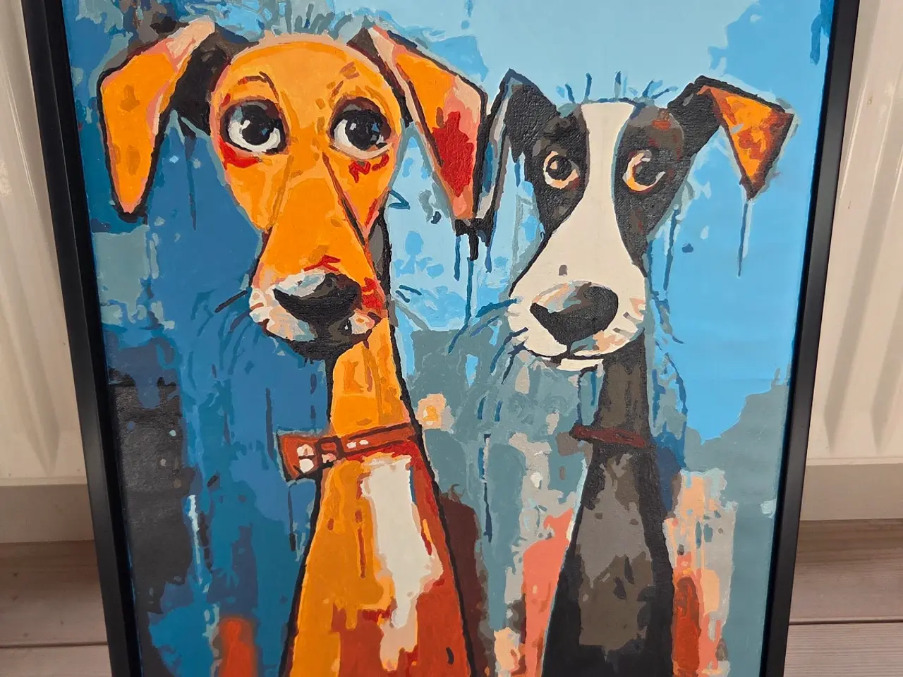 Billede 1 - 2 hunde maleri