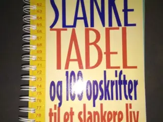 Slanketabel og 100 opskrifter til et slankere liv