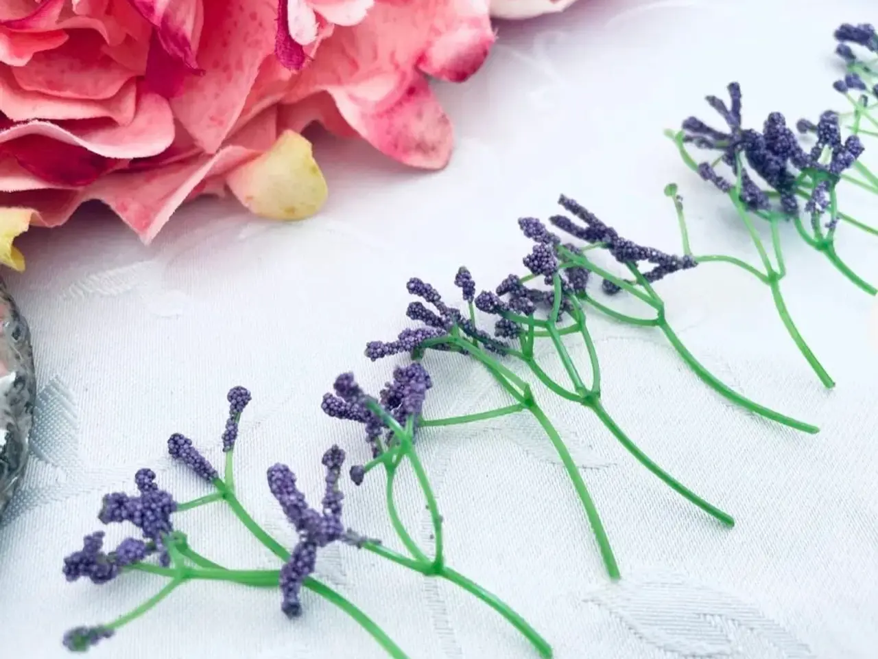 Billede 2 - Kunstig små blomster til hobby