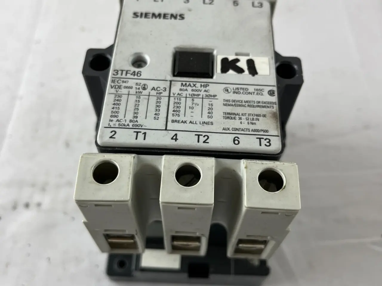 Billede 3 - Siemens 3TF46 22-0AP0 World Series Power kontaktor