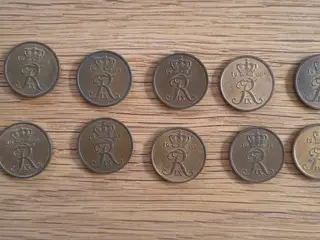 Dansk 5 øre årgang 1963-1972 - sælges samlet