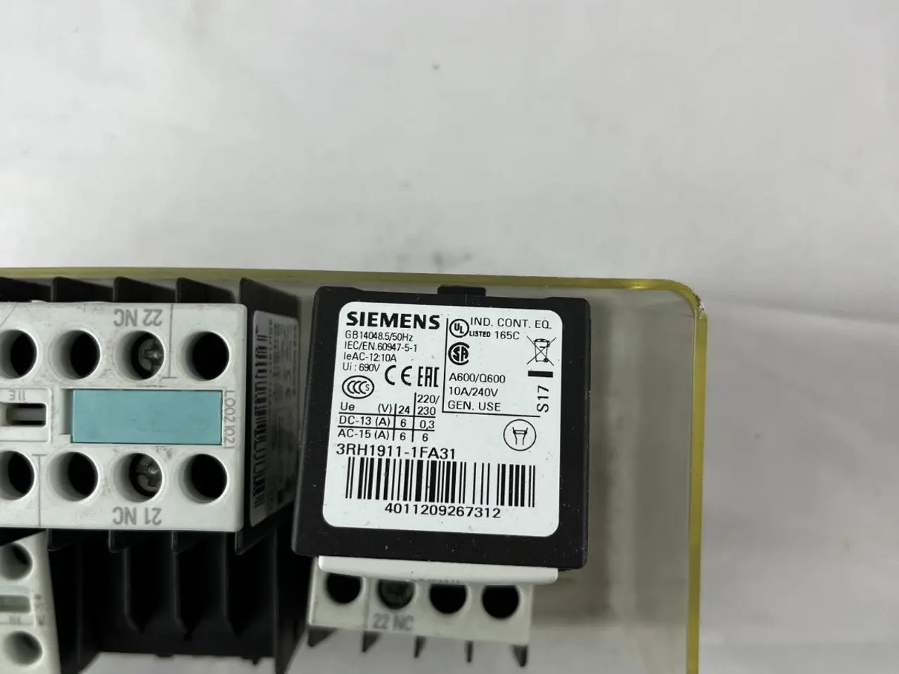 Billede 6 - 6x Siemens 3RH1911-1FA31 Auxiliary kontakt Block