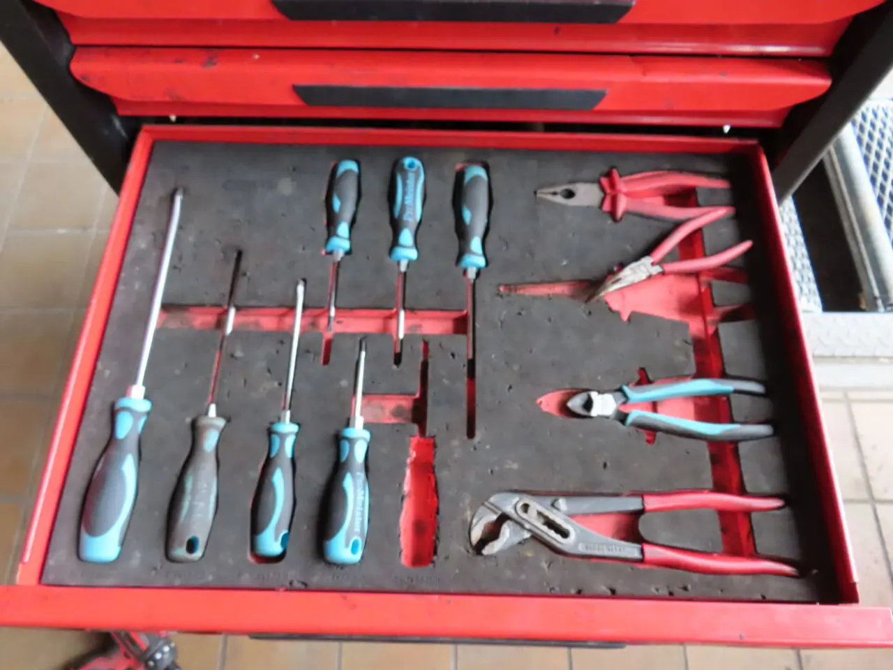Billede 4 - Værkstedsrullevogn med indhold KS TOOLS