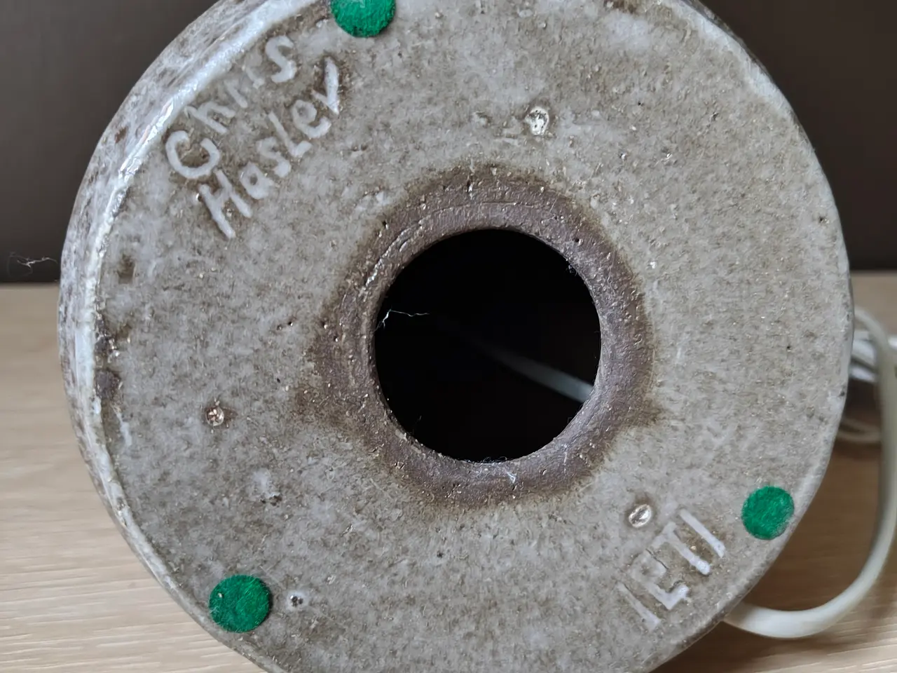 Billede 4 - Flot Chris Haslev keramik bordlampe