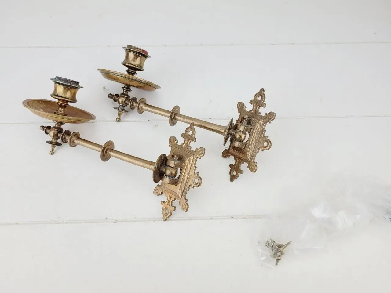 Billede 2 - ⭐️- 2 stk Kobber Candleholder / Vægstager