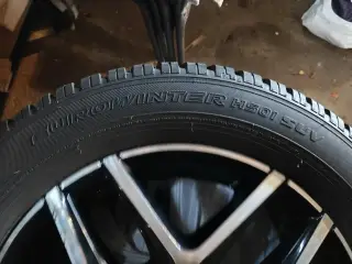 17" alufælge med vinterdæk