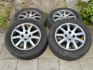 Peugeot alufælge "16" (4x) m. Conti sommer 205/55