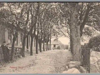 Gedser Skole - Julemærke 1905 på bagside - Postkort - Brugt
