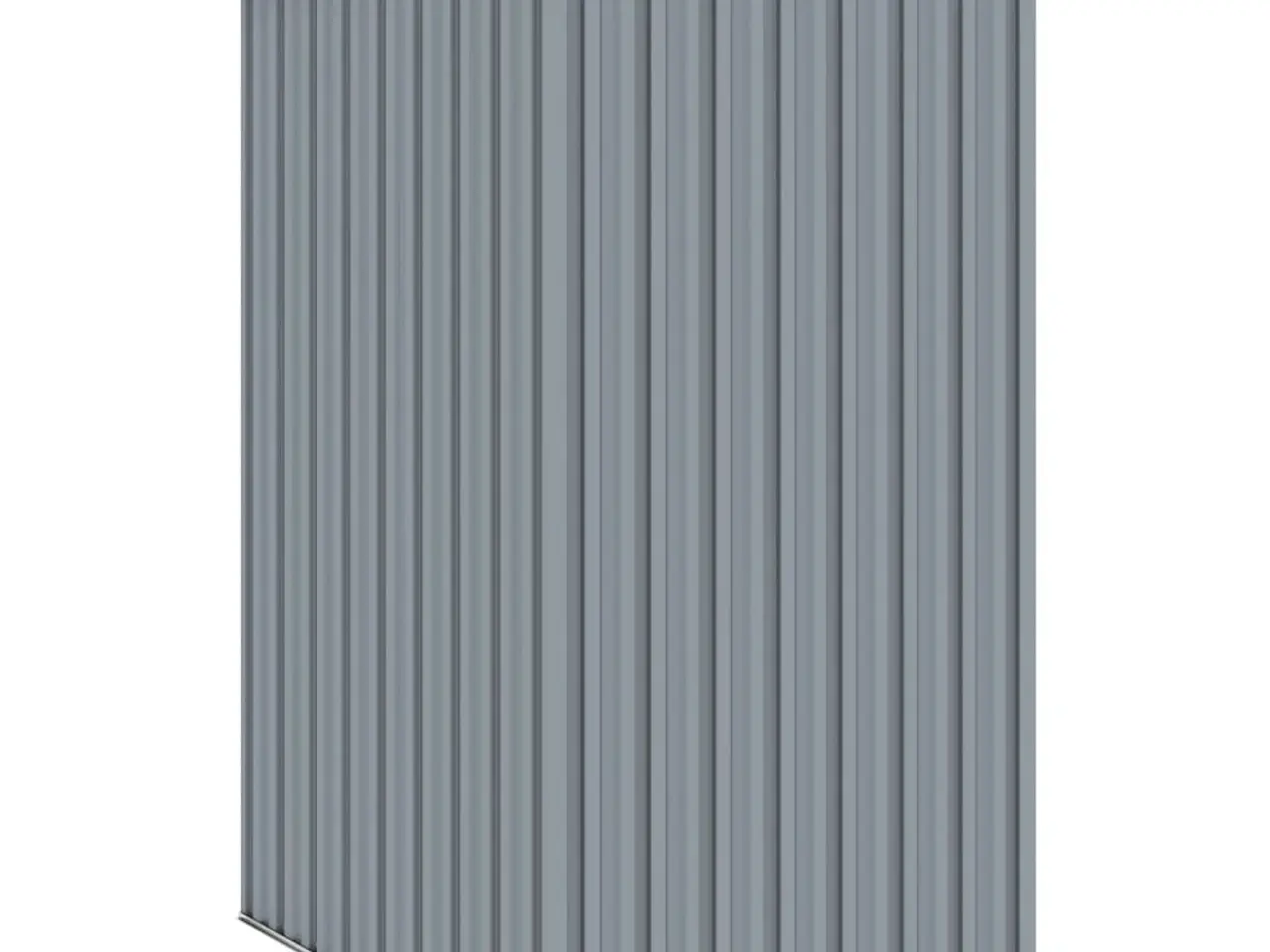 Billede 5 - Haveskur i galvaniseret stål - 87×98×159 cm, grå