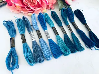 Blandet broderi garn