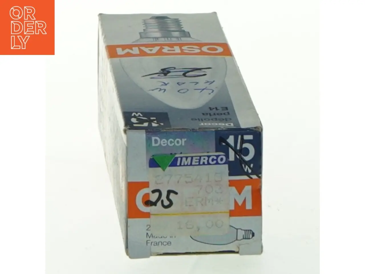 Billede 2 - Osram Decor pærepære E14 15W fra Osram (str. 40. watt. klar)
