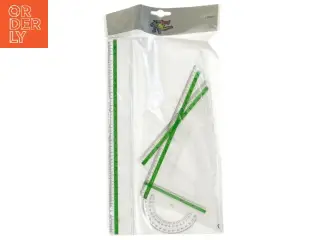 Geometrisæt med lineal og vinkelmåler fra Linex (str. 30 cm)