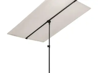 Haveparasol med aluminiumstang 180×110 cm - sandfarvet