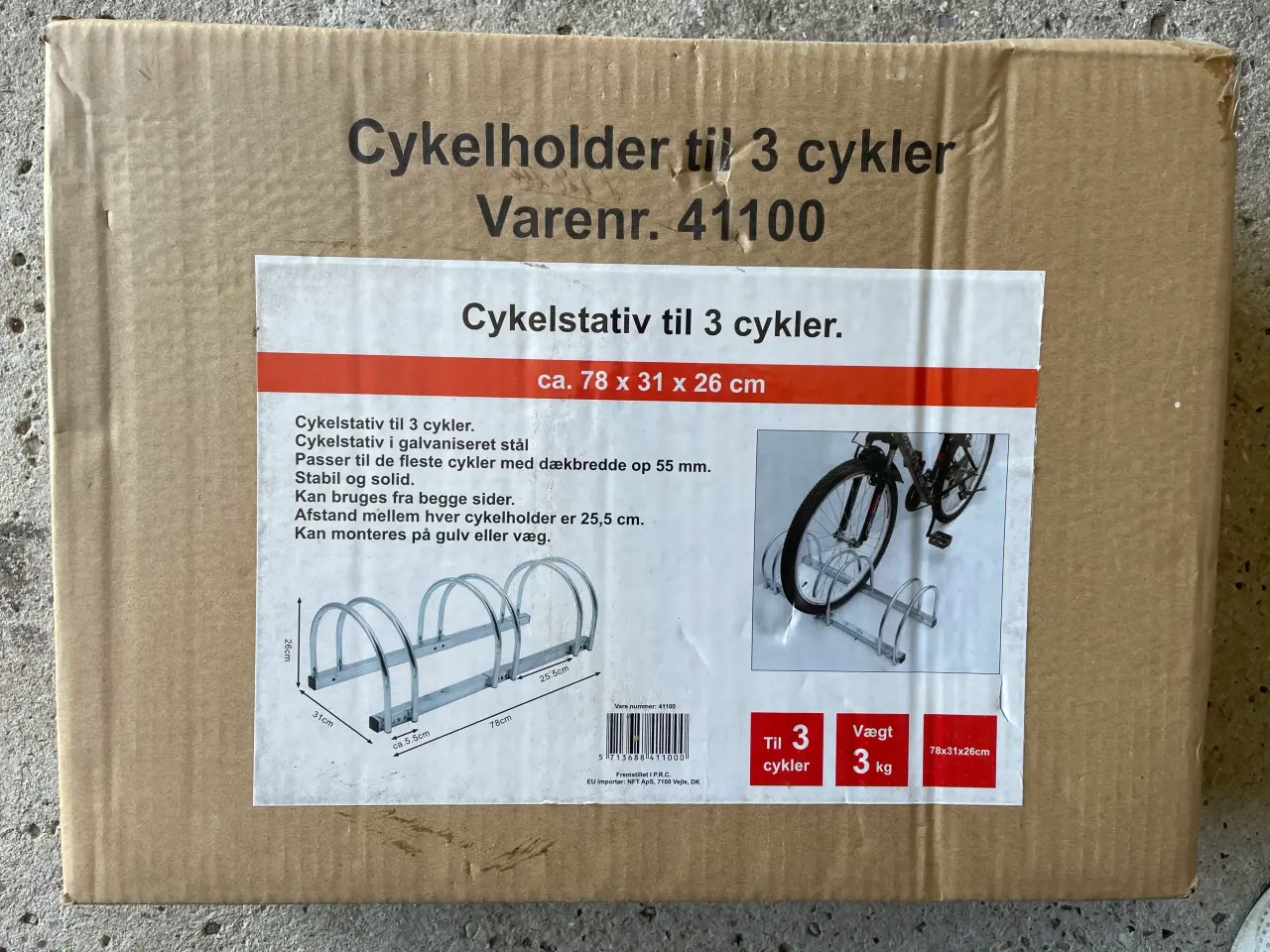 Billede 1 - Cykelstativ til 3 cykler