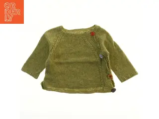 Strikket børnetrøje med knapper (str. 27x29 cm)