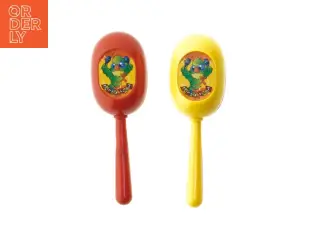 Plastik rasleinstrumenter til børn, 16 cm (str. 16 cm)