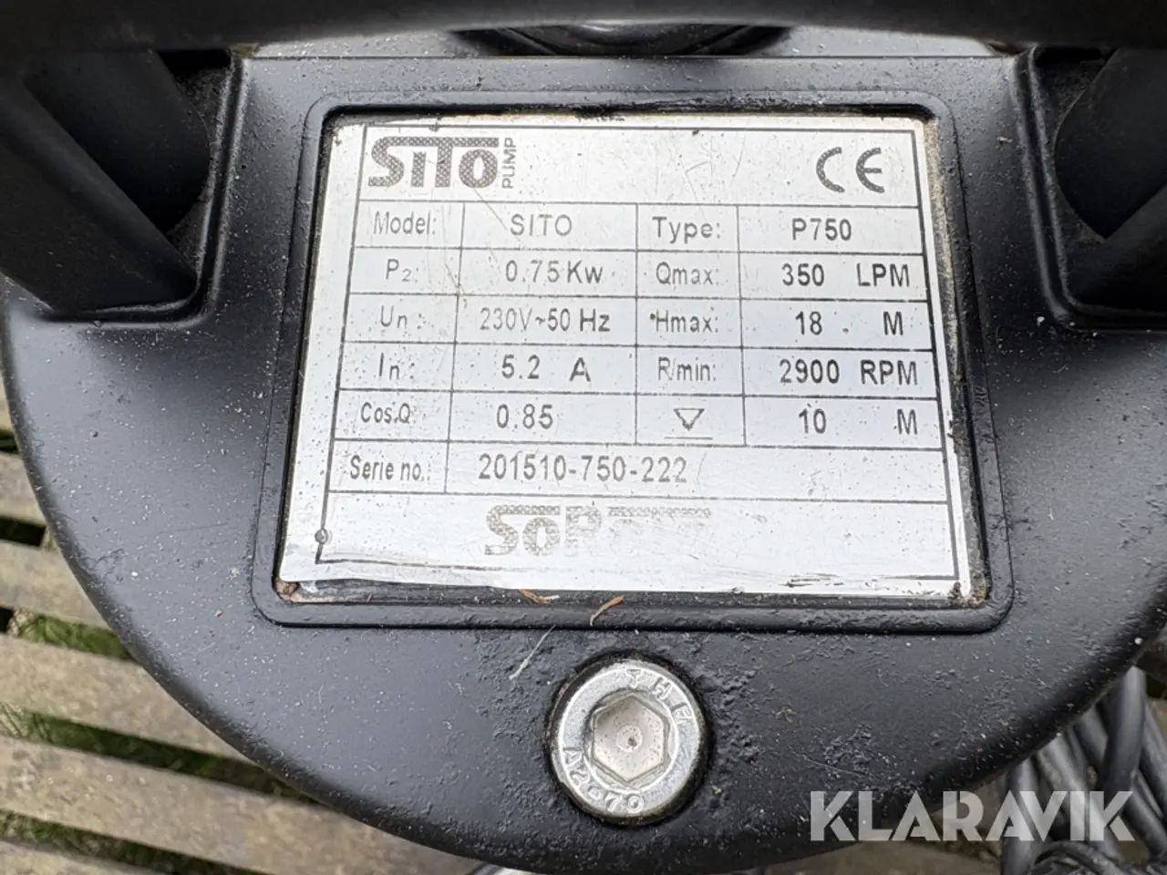 Billede 4 - Spildevandspumpe Soroto Sito p750