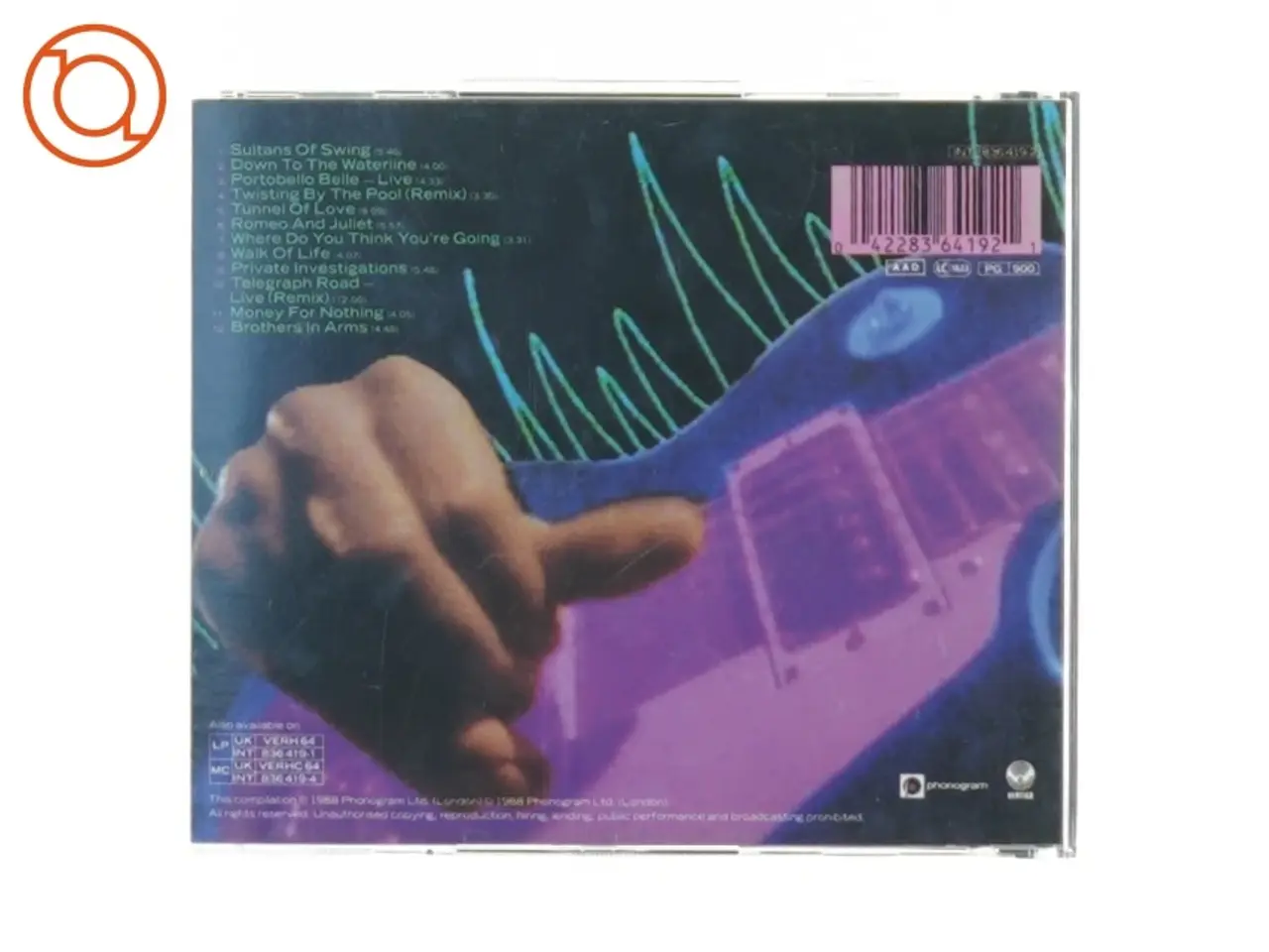 Billede 2 - dire straits money for nothing fra Vertigo (str. 14 x 12 cm)