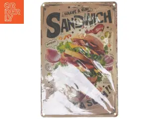 Sandwich tin skilt fra Produceret af Weiwei Handicraft Factory (str. 30x20 cm)