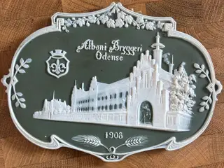 Platte i biscuit fra Albani bryggerierne 1908
