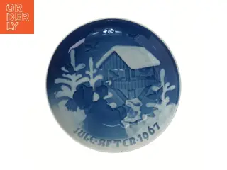 Juleplatte Bing & Grøndahl 1967 fra Bing & Grøndahl (str. Ø 18,3 cm)