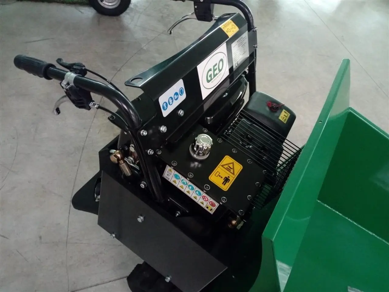 Billede 3 - GEO Motorbør mini dumper Benzin motor *Leveres inkl sneskrabe blad*