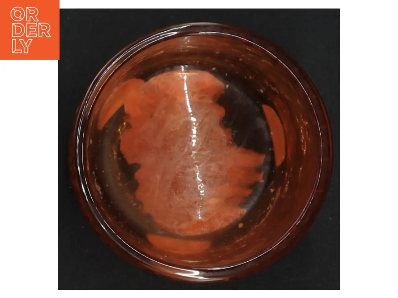 Billede 4 - Brun glas lysestage (str. 8 x 8 cm)