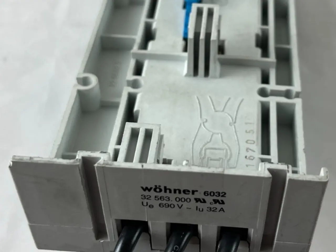Billede 1 - Wöhner 32 563.000 6032 samleskinneadapter 32A 690V