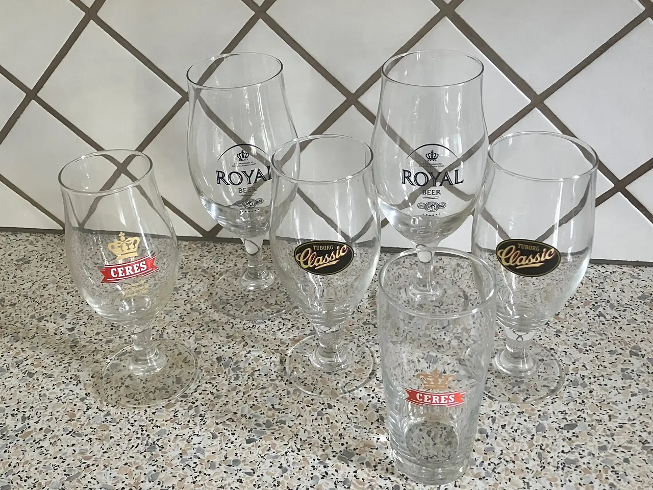 Billede 2 - 6 ølglas.