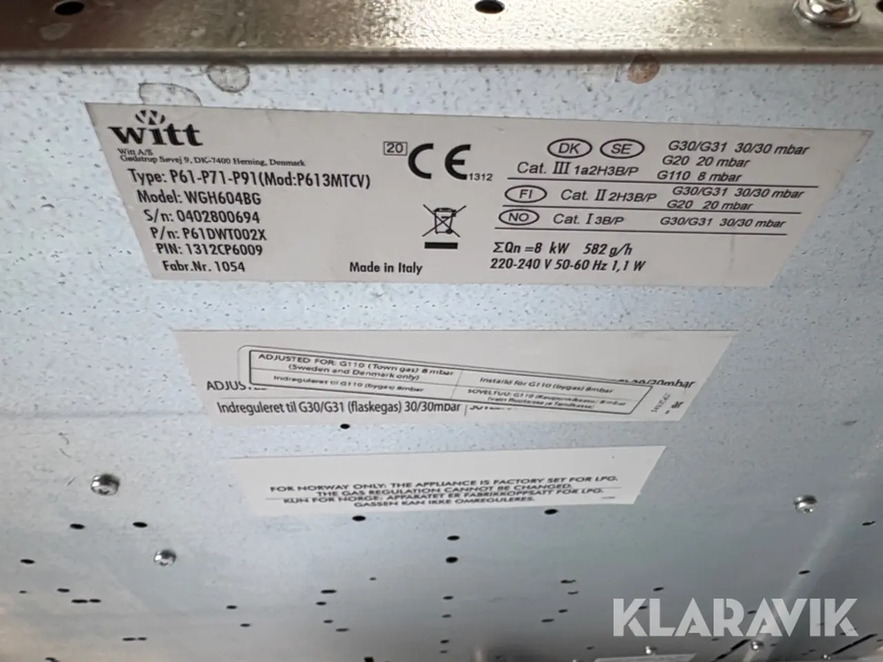 Billede 4 - Gas kogeplade Witt WGH604BG