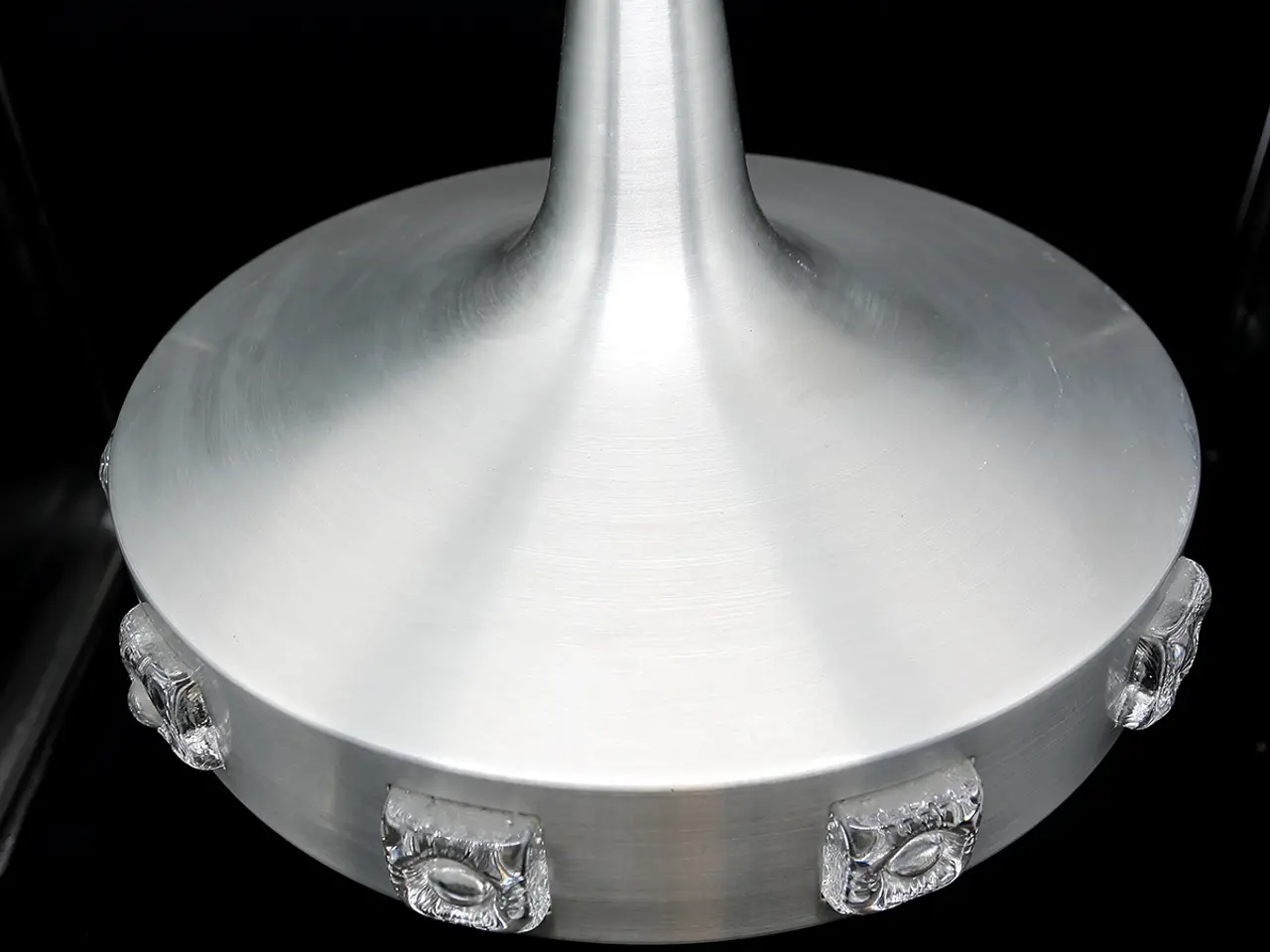 Billede 4 - Space age pendel i aluminium med glas, 1960–70