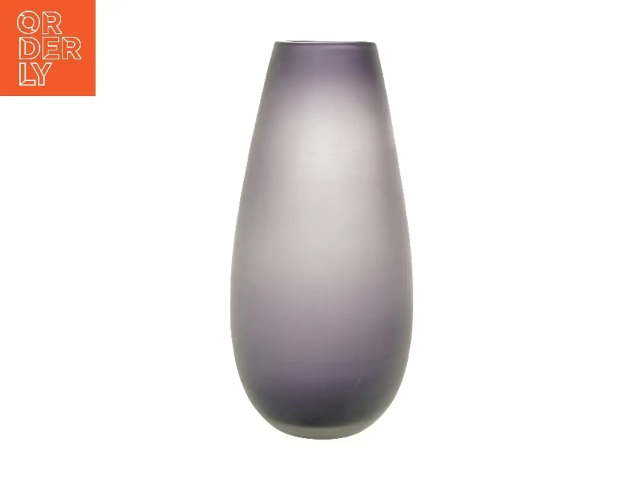 Billede 1 - Stor lavendelfarvet gulvvase - glas (str. 35 cm)